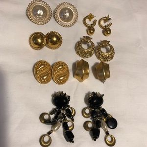 Chunky gold earrings